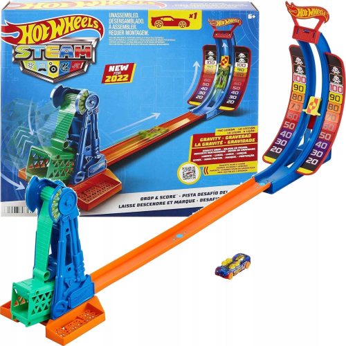  HOT WHEELS ТРАК КОМПЛЕКТ СТАРТИРАЧ С ТОЧКУВАНЕ + кола