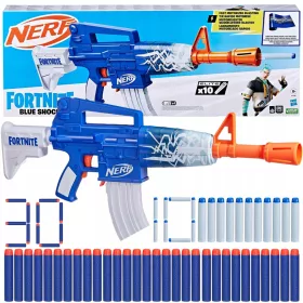    NERF FORNITE BLUE ШОК ИЗБЕРВАЧ + ПЯНА ДАРТС 30 BLUE