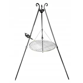    ГРАДИНСКИ СТАТИВ СКАРА 185СМ РЕШЕТКА ОТ НЕРЪЖДАЕМА СТОМАНА 70СМ макара