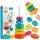  УСУКАНА ПИРАМИДА MONTESSORI RAINBOW TOWER ОБРАЗОВАТЕЛНА НАЙ-ГОЛЯМАТА XXL 41CM