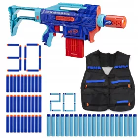    NERF ELITE 2.0 STORMCHARGE WILD EDITION КОМПЛЕКТ + ЖИЛЕТКА + 30 ARTS