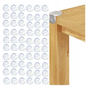    3× ЗАЩИТА ЗА ЪГЛИ ЗА РЪБОВЕ НА МЕБЕЛИ ЗАЩИТНИ СИЛИКОНОВИ ЪГЛОВИ ЪГЛИ ЗА МАСА 20 бр.