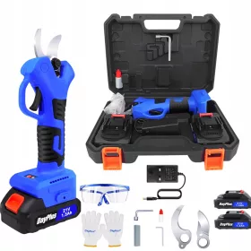    Електрическа ножица за подрязване на дървета 28 мм, акумулаторна ножица за дървета с 2x1,5 Ah батерия