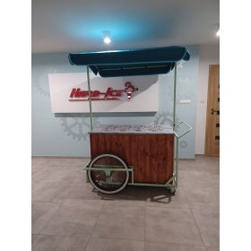   Малка количка, витрина, дистрибутор, консерватор за сладолед, 8 вкуса