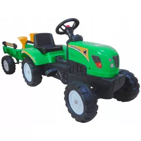    Трактор Bobo-San с педално ремарке 42 см х 133 см 2 години +