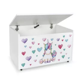    Кутия за играчки Leomark 71 x 45 см бяла