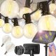  СОЛАРНА ГАРДИНСКА СВЕТЛИННА ВЕРИГА 32 LED ГОЛЕМИ КРУШКИ + 10M ДИСТАНЦИОННО УПРАВЛЕНИЕ