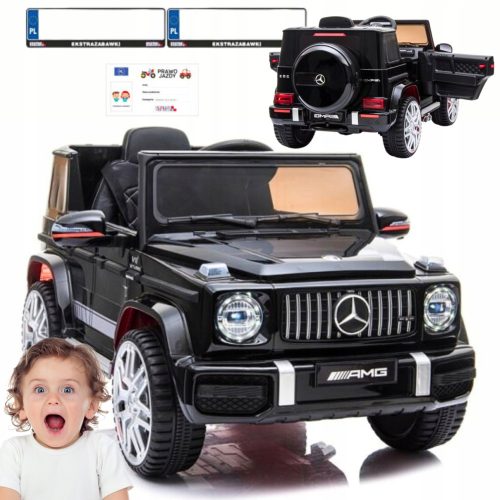  Автомобил Акумулаторна кола Mercedes G63 4x4 Черен