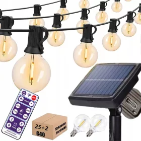    Светещ гирлянд 760 см, соларни нюанси на жълто