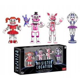    FNAF КОМПЛЕКТ ОТ 4 ФИГУРКИ FIVE NIGHTS AT FREDYS SISTER LOCATIOM
