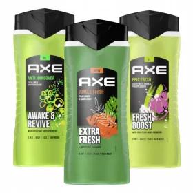   AXE JUNGLE FRESH + Hangover + EPIC FRESH КОМПЛЕКТ ДУШ ГЕЛ 3x 400ml