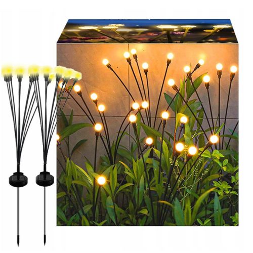  2 бр. Соларна лампа Swing balls 10 LED градински