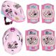  КАСКА ВЕЛОСИПЕДНА детска MINNIE Mouse 52-56 см + ПРОТЕКТОРИ ЗА ВЕЛОСИПЕДИ КОЛЕНА ЛАКТИ РОЗОВА МИНИ