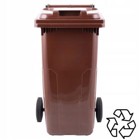   Пластмасов контейнер Europlast, кофа, кафяв контейнер 120л