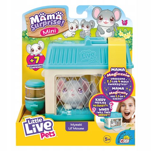  Moose Toys Little Live Pets Mama Surprise! Мини малка мишка