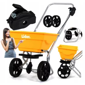    Ръчна сеялка LIDER LUX-XXL ЗА СОЛЕН ПЯСЪК + ГРАФИС 14 л 350 см