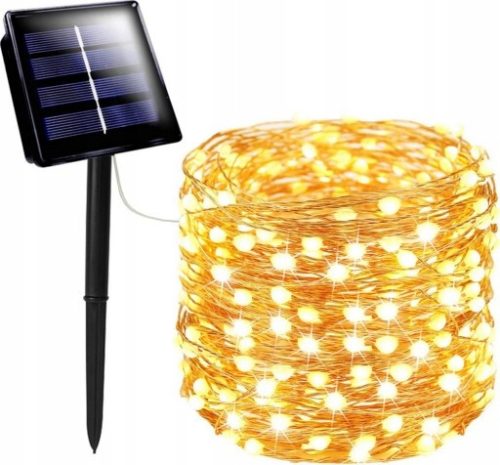  СОЛАРЕН ГИРЛЯНД ТЕЛ ГРАДИНСКИ ЛАМПИ КОЛЕДНА ДЕКОРАЦИЯ ЗА ДЪРХА 200 LED ТОПЛИ