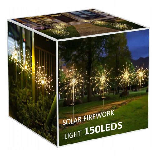  2x СОЛАРНА ЛАМПА ДЪРВО ЗА НАСЛАДА ЗА ГРАДИНА 150 LED