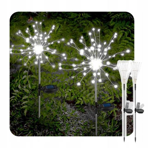  СОЛАРНА LED ЛАМПА ВИСЕЩО ДЪРВО DANDELAND ФОЙЕРВЕРКИ БЯЛО 150LED 2БР.