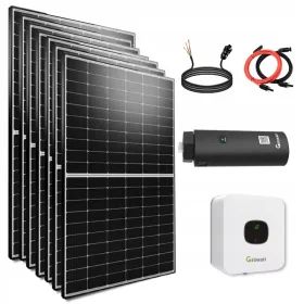   Пълен балконски комплект 3500 W с инвертор Growatt 3,3 kW и WIFI стик