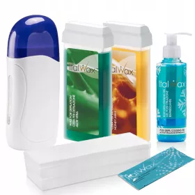    ItalWax 2x ВОСЪК ЗА ДЕПИЛАЦИЯ НА РОЛКА 100мл + НАГРЕВАТЕЛ НА РАВИТЕ