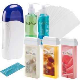    ItalWax Комплект за епилация НАГРЕВАТЕЛ 3x кола маска 100ml + ЛЕНТИ