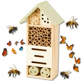  ХОТЕЛ ЗА НАСЕКОМИ ДЪРВЕНА КЪЩА