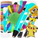  3D писалка 55-001# + Filament PLA Blow 1.75 mm 1 g многоцветен