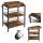  Кухненска количка Vasagle LRC72X 65 x 40 x 86 см черно-кафява