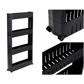    Рафт за баня Gockowiak черен 12,5x54x101,5 см