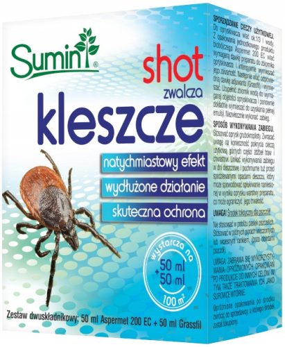  Течност против кърлежи и комари Sumin Shot 50мл
