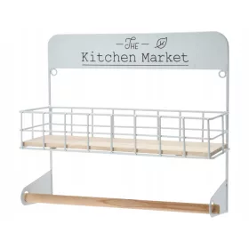    WHITE Поставка за хартиени кърпи с рафт 32x29см