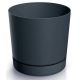  Prosperplast саксия 35 см х 35 х 32 см диаметър 35 см пластмаса черна, графит