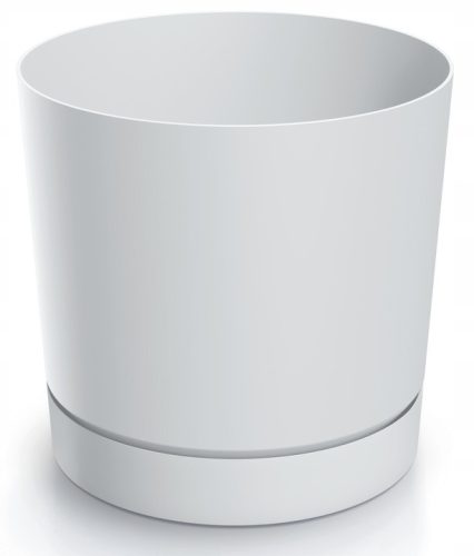  Prosperplast саксия 24 см х 24 х 23,1 см диаметър 23,9 см пластмаса бяла