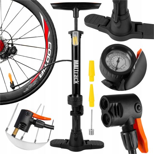  MalTrack Bicycle Pump B-Pump200 черна подова помпа