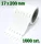  Етикет за вратовръзка бял 17 x 10,2 см 1000 бр.