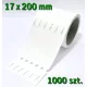  Етикет за вратовръзка бял 17 x 10,2 см 1000 бр.