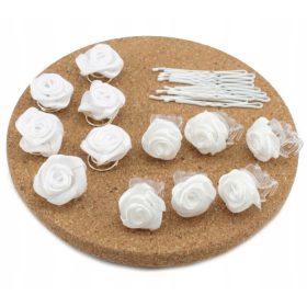    Щипки Комплект декорации за коса за момичета 22 части, бели