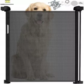    Парапет за врата, стълби, черна ролетна щора