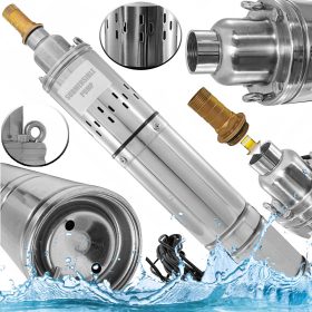    ПОТЪПЯЕМА ВИНТОВА ПОМПА ЗА КЛАДЕНЕЦ, НАПОРНА, ПОТОПЯВАМА, 750W, МОЩНА