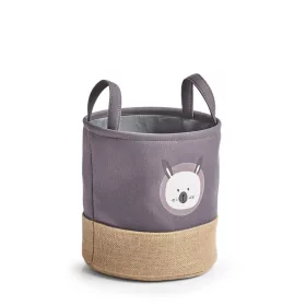    Zeller Кошница за съхранение Bear, полиестер/юта, сива