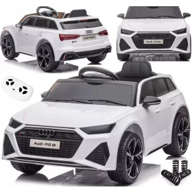    Акумулаторна детска кола AUDI RS 4 x AMORY + КОЖА + EVA ДЖАНТИ + ДИСТАНЦИОННО