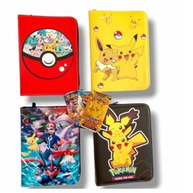    Албум за държач на Pokemon Card за 400 карти + 4 оригинални енергийни карти