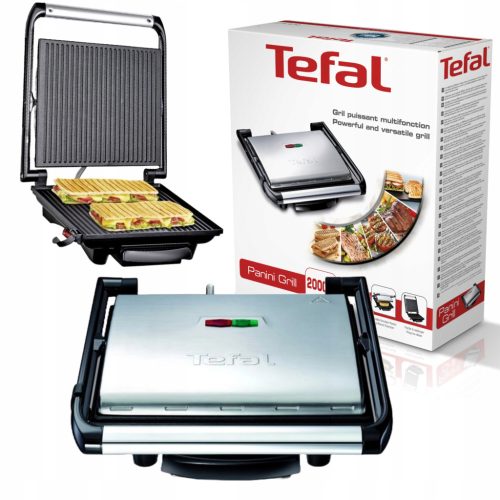  ЕЛЕКТРИЧЕСКИ ГРИЛ КУХНЕНСКИ ТОСТ | Tefal Inicio PANINI GRILL | 2000 W