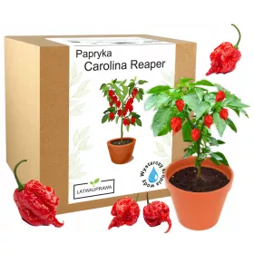    Комплект за отглеждане на семена от червен пипер Carolina Reaper HP22B - НАЙ-ПЛЮНКАТА