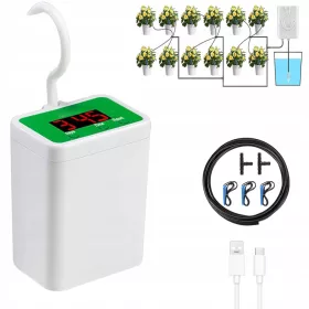    Автоматична система за поливане на растения в саксии в градината с таймер