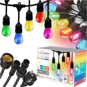  Ledlumen 1000 cm net string light, черен