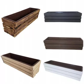  Балконска кутия 60,5 х 19 см дърво