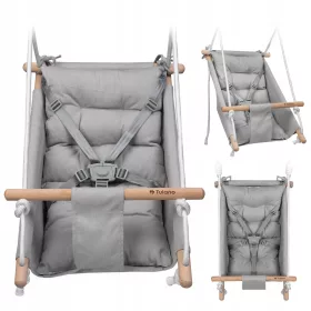    Люлка Rocker Cradle Swing за деца TULANO Hop 40 Сиво-Бяло