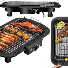    ЕЛЕКТРИЧЕСКА НАСТОЛНА СКАРА ПРЕНОСИМА РЕШЕТКА РЕГУЛИРУЕМА МОЩНА